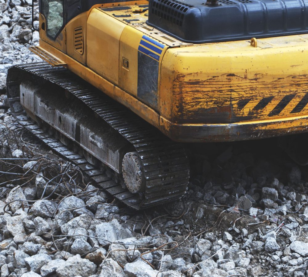 construction sites ruins and concrete