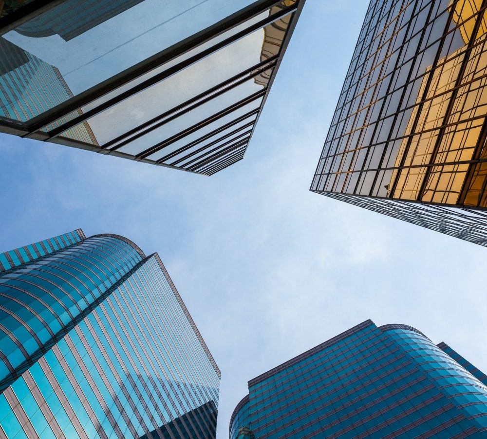 Modern Buildings in Commercial Area